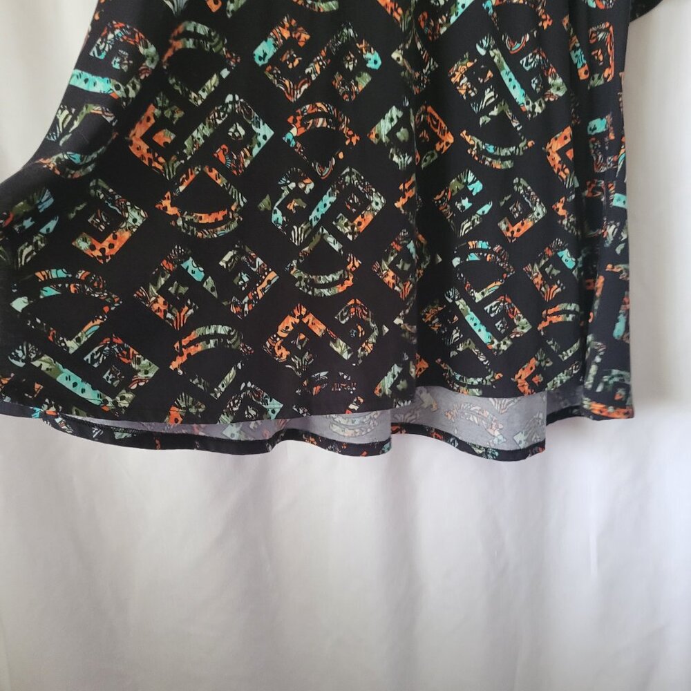 LuLaRoe Simply Comfortable Irma Tunic 2XL Hi-Low eclectic BOHO oversized flowy - Picture 3 of 8